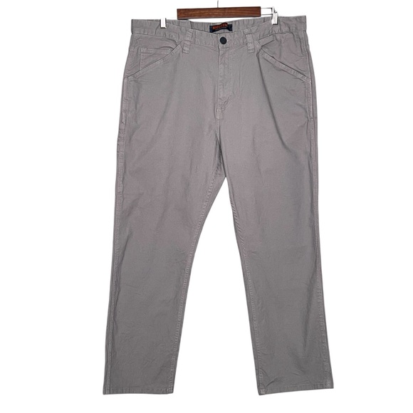 Ridgecut Toughwear Gray Cargo Pants Jeans Straight Leg Mens Size 38 W x 30 L - Picture 1 of 13